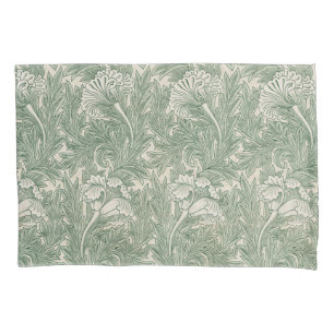 Wallpaper tulip William Morris verde têxtil