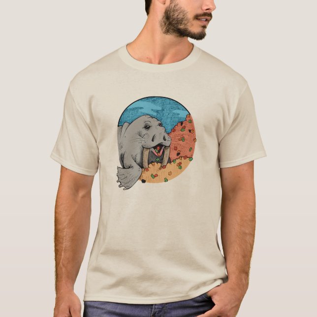 Wally, o T-Shirt Walrus (Frente)