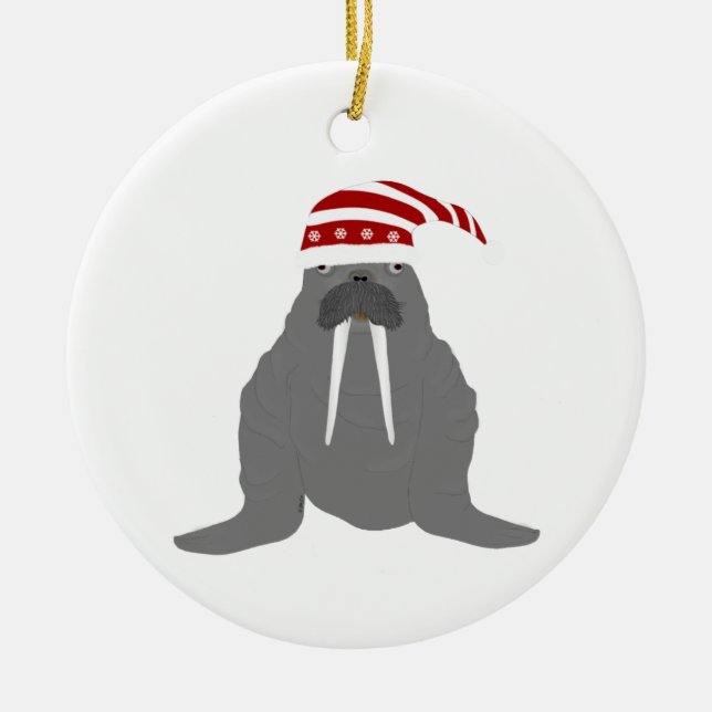 Walrus Enfeites de natal (Frente)