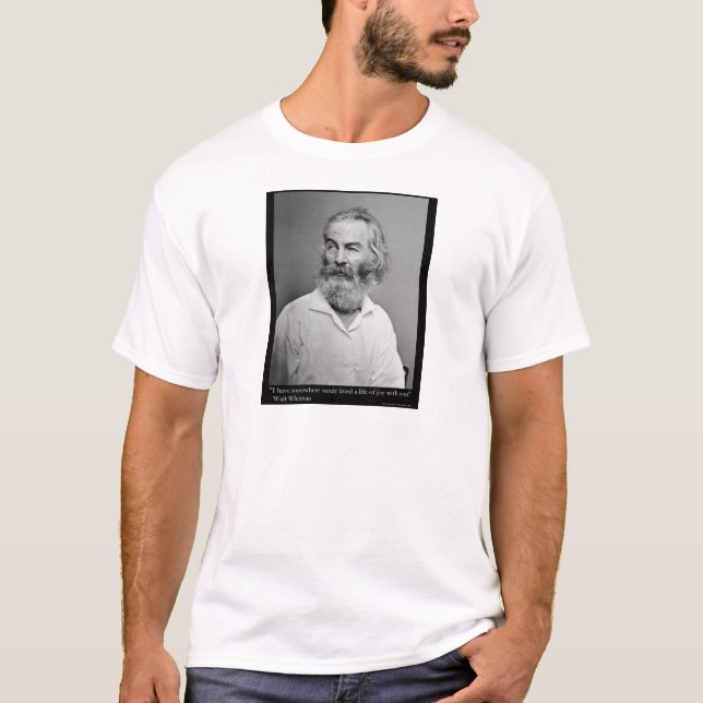 Walt Whitman Joy You Love Quote Mugs Camisetas etc (Frente)