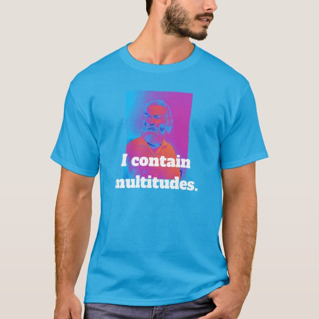 Walt Whitman Multitudes T-Shirt (Frente)
