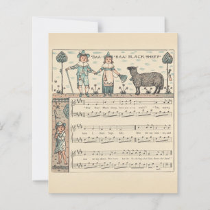 Walter Crane Baa Baa Ovelha Negra Rima Infantil