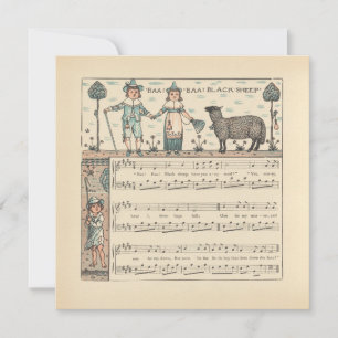 Walter Crane Baa Baa Ovelha Negra Rima Infantil