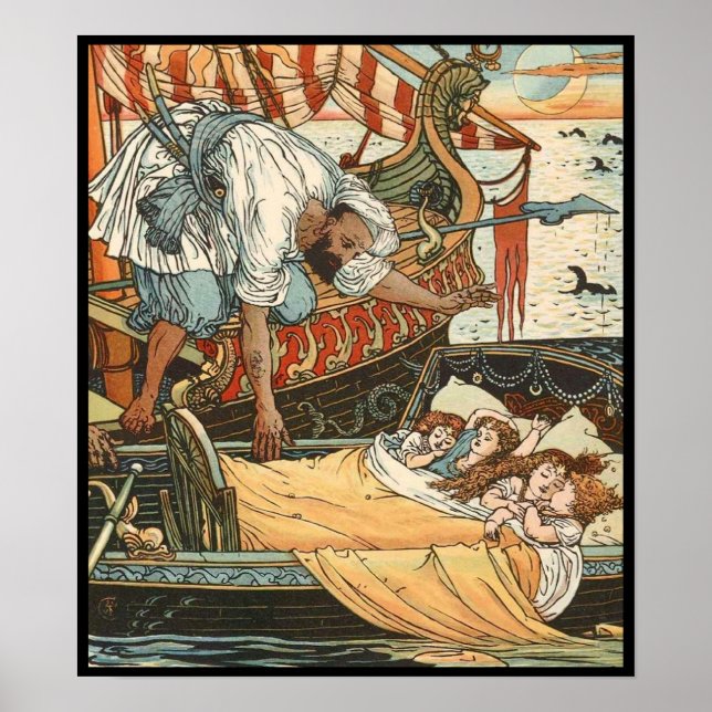Walter Crane - Princesa Belle-Etoile 2 Poster (Frente)