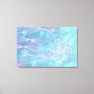 Waltz of Snowflakes Canvas Print
