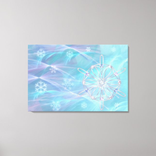 Waltz of Snowflakes Canvas Print (Frente)
