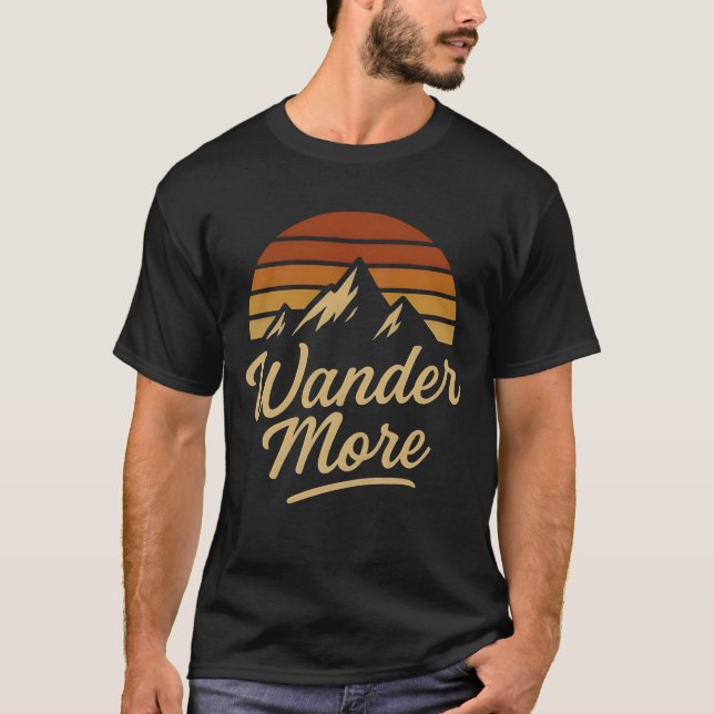 Wander More Men's Basic T-Shirt (Frente)