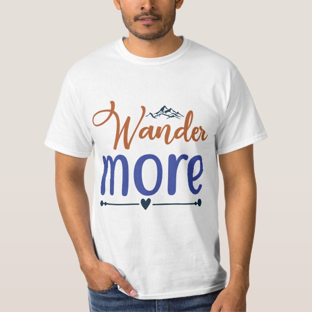 Wander More Traveling T-shirt (Frente)