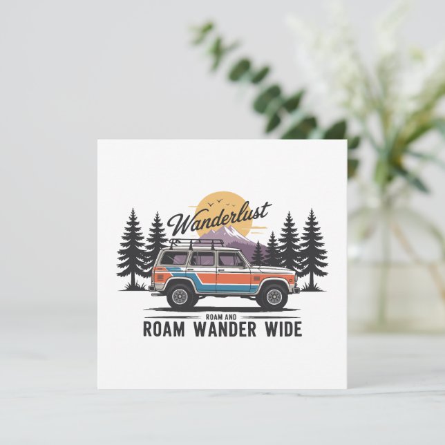 Wanderlust Camper - Roam e Roam Wander Wide (Em pé/Frente)