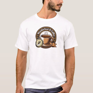 Wanderlust e Café Vintage T-Shirt