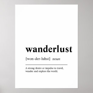 Wanderlust Travel Quote Poster