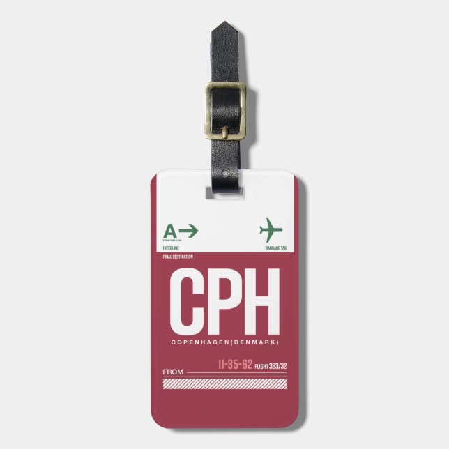 WanderTag - Etiqueta de bagagem (Frente Vertical)