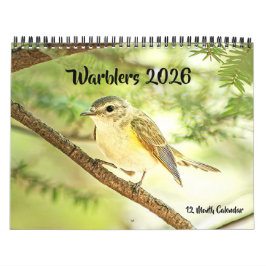 Warblers Calendário de Parede de 12 Meses 2026