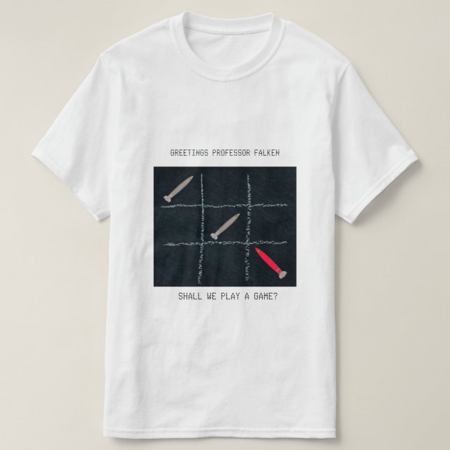 Wargames Tribute T-Shirt (Design branco) (Frente do Design)