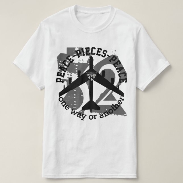 Warkites B-52 T-shirt de paz (Frente do Design)