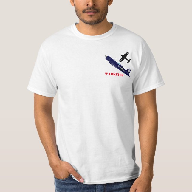 Warkites F4u Corsair USS Franklin 45 T-Shirt ll (Frente)