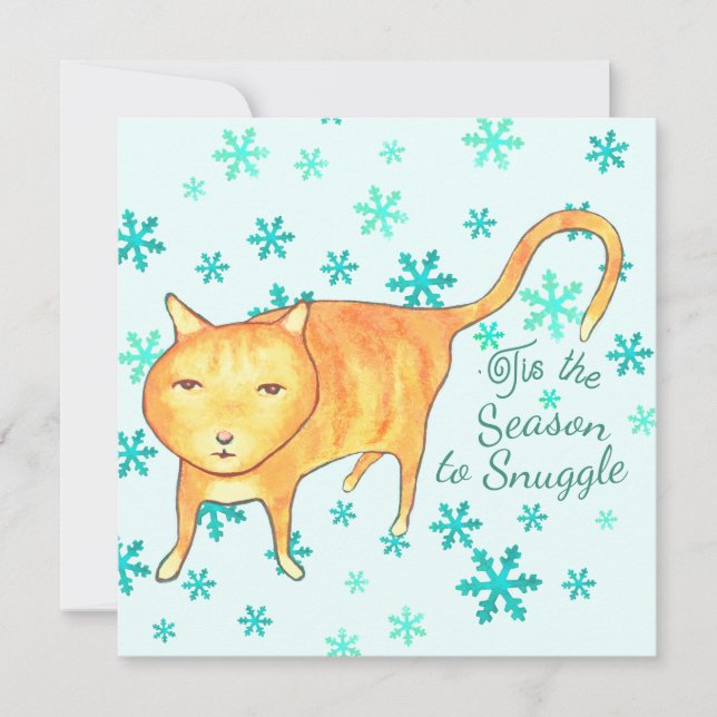 Warm Fuzzies & Winter Flurries Christmas Card (Frente)