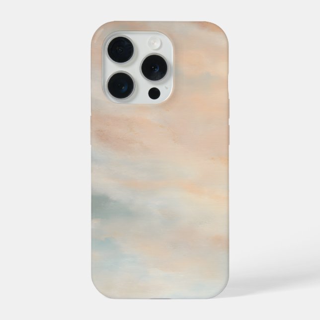 Warm Pastel Sky Abstract with Soft Cloud Texture (Verso)