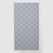 Warm tone Art Nouveau Print Curtains