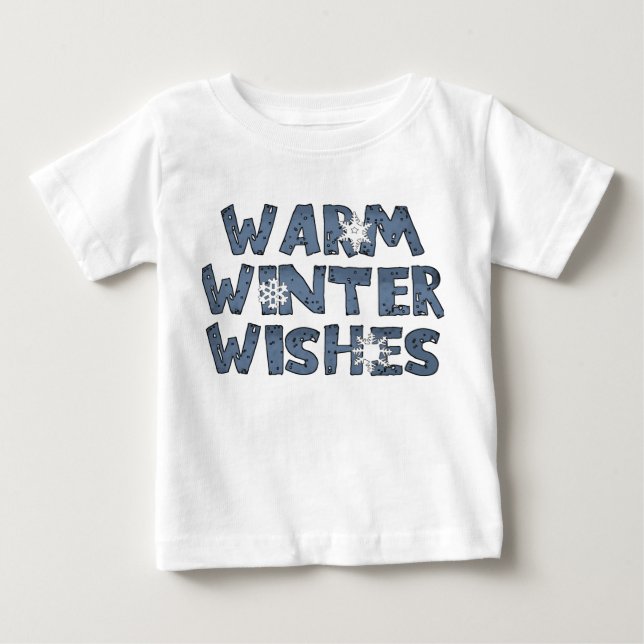 Warm Winter Wishes Holidays T-Shirt (Frente)
