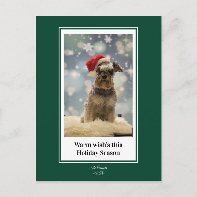 Warm Wish, este cartão postal da temporada de fest (Frente)