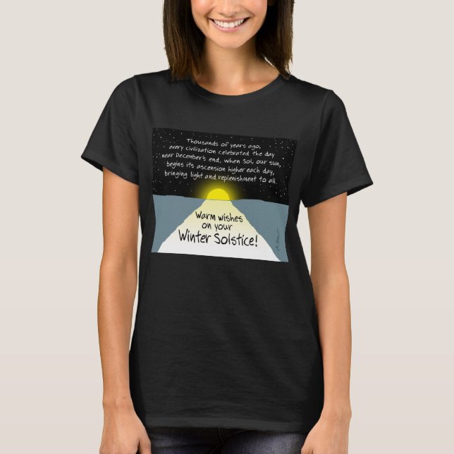 Warm Wishes on Your Winter Solstice! - T-Shirt (Frente)