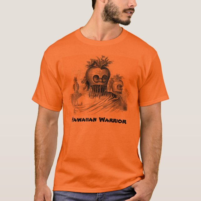 Warrior Havaiano Mens T-Shirt (Frente)