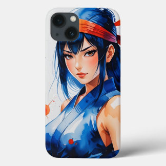 Warrior in Indigo Flames