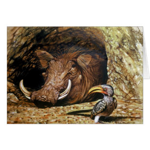 Warthog e cartão de mão