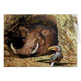 Warthog e cartão de mão