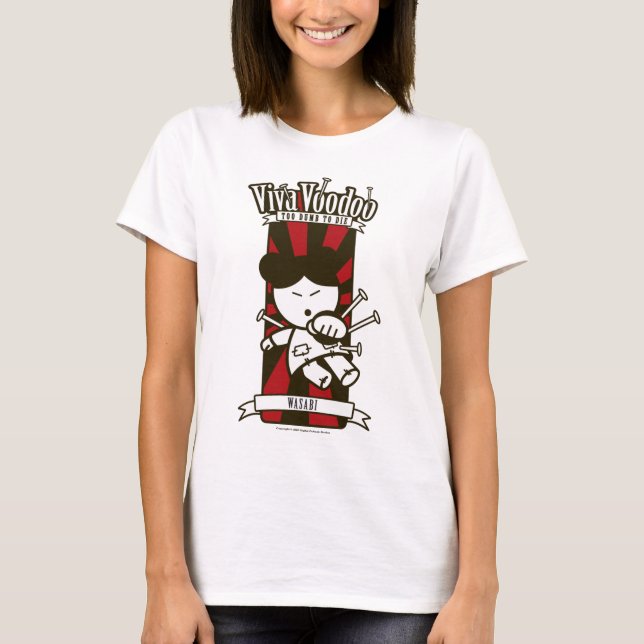 "Wasabi", senhoras montadas em t-shirt (Frente)