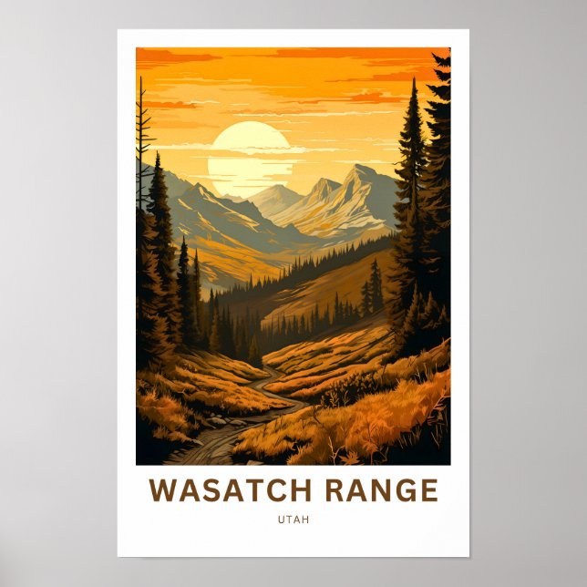 Wasatch Range Utah Viagem Impressão (Frente)