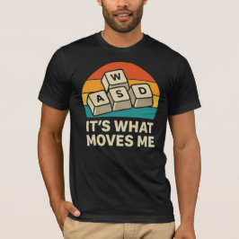 WASD Gamer É O Que Me Move Camiseta de Gaming