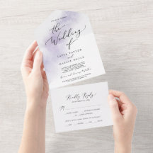 Wash de Aquarela | Casamento Roxo