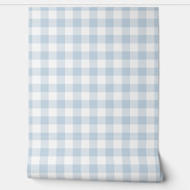 Washing Powder Soft Blue Gingham Check