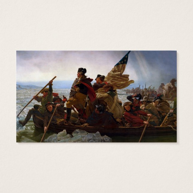 Washington Cruzando o Delaware Arte (Verso)
