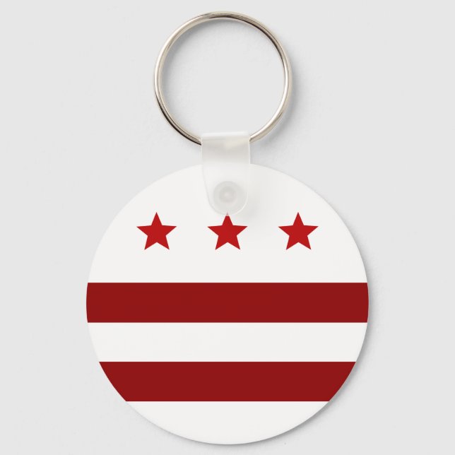 Washington D.C. flag Chaveiro (Frente)