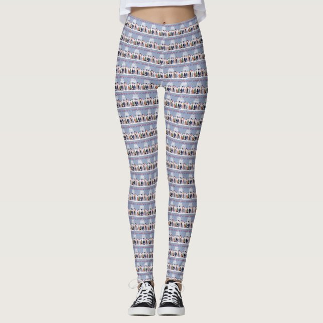 Washington D.C. Leggings femininas (Frente)