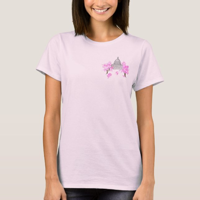 Washington, DC Cherry Blossom T-Shirt (Frente)