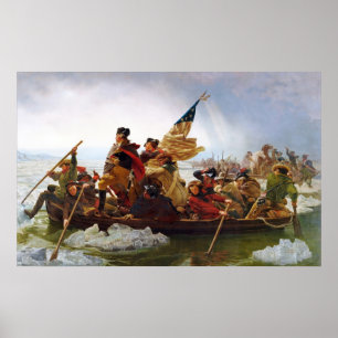 Washington que cruza o poster de Delaware