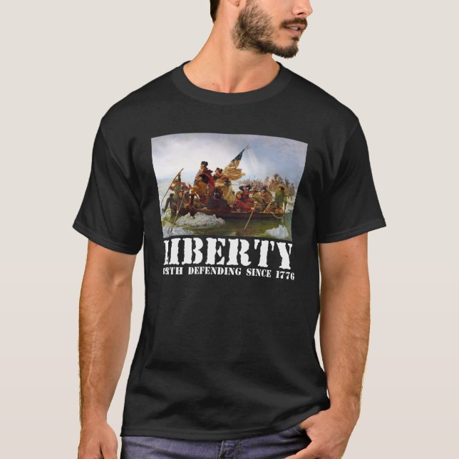 Washington que cruza o t-shirt da liberdade de (Frente)