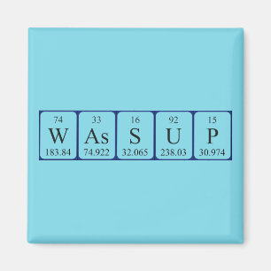 Wassup mesa com íman periódico