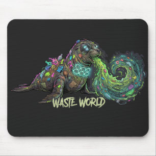 Waste World – Mouse Pad de Protesto Ecológico