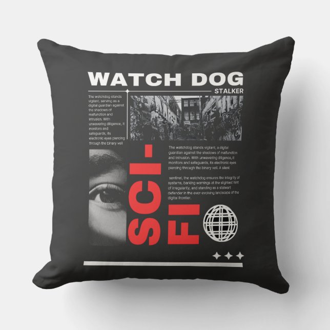 Watch Dogs Lança Almofada  (Frente)