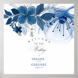Water colore Wedding Welcome Poster