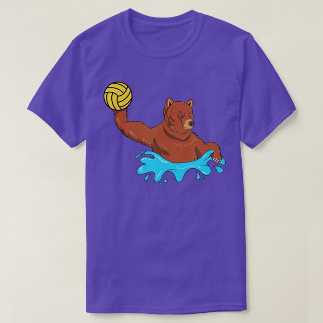 Water Polo Player Grizzly Bear Gift I H2O Polo Bea (Frente do Design)