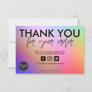 Watercolor Abstrato Obrigado Media Insert