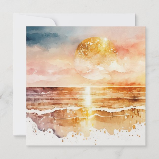 Watercolor Beach Series Design 1 (Frente)