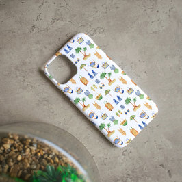 Watercolor Beach Vacation Travel 