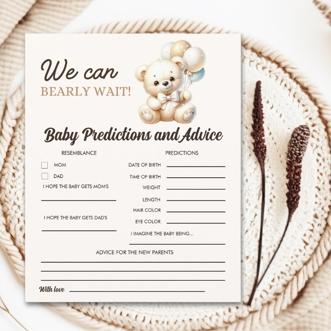 Watercolor Bear for Baby shower boy (Criador carregado)